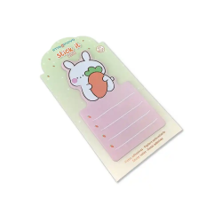 Bloc notas adhesivas imaginovo bunny con soporte 20 hojas naranja 60x125 mm