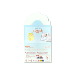 Bloc notas adhesivas imaginovo bunny con soporte 20 hojas azul 60x125 mm