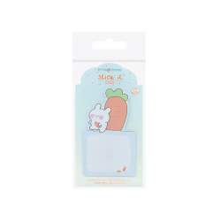 Bloc notas adhesivas imaginovo bunny con soporte 20 hojas azul 60x125 mm