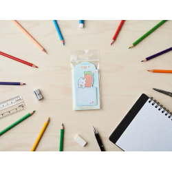 Bloc notas adhesivas imaginovo bunny con soporte 20 hojas azul 60x125 mm