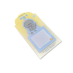 Bloc notas adhesivas imaginovo bunny con soporte 20 hojas gato azul 60x125 mm