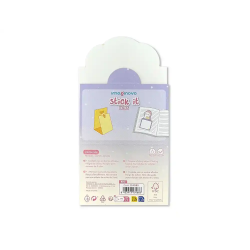 Bloc notas adhesivas imaginovo bunny con soporte 20 hojas morado 60x125 mm