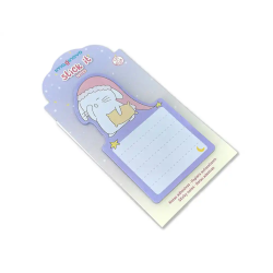 Bloc notas adhesivas imaginovo bunny con soporte 20 hojas morado 60x125 mm