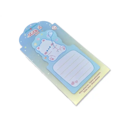 Bloc notas adhesivas imaginovo bunny con soporte 20 hojas azul 60x125 mm oso