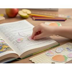 Bloc notas adhesivas imaginovo surprise pegatina sorpresa 20 hojas tamaños surtidos naranja