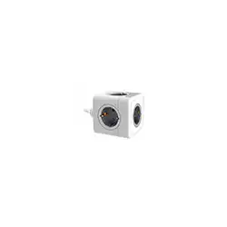 Regleta q-connect de cubo enchufe multiple power cube 5 en 1 cable de 1,4 mt 5 tomas de corriente 75x75x112mm