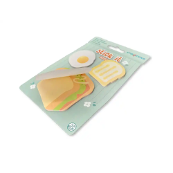 Bloc notas adhesivas imaginovo foodies sandwich 20 hojas tamaños surtidos