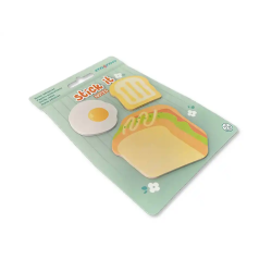 Bloc notas adhesivas imaginovo foodies sandwich 20 hojas tamaños surtidos