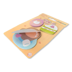 Bloc notas adhesivas imaginovo foodies cafe 20 hojas tamaños surtidos