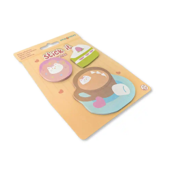 Bloc notas adhesivas imaginovo foodies cafe 20 hojas tamaños surtidos