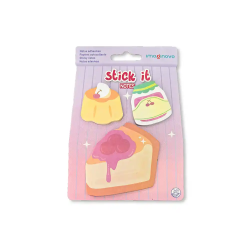 Bloc notas adhesivas imaginovo foodies tarta 20 hojas tamaños surtidos
