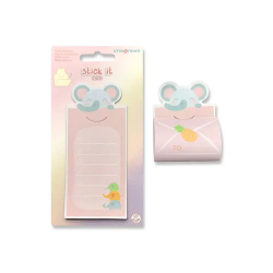Bloc notas adhesivas imaginovo letter con mensaje trasero elefante 20 hojas 85x164 mm