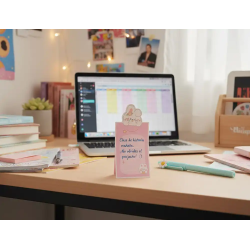 Bloc notas adhesivas imaginovo letter con mensaje trasero conejito rosa 20 hojas 85x164 mm