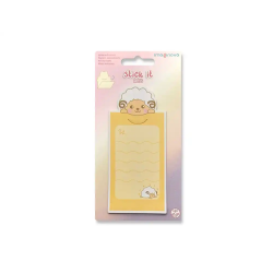 Bloc notas adhesivas imaginovo letter con mensaje trasero cabra 20 hojas 85x164 mm
