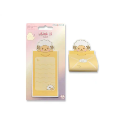 Bloc notas adhesivas imaginovo letter con mensaje trasero cabra 20 hojas 85x164 mm