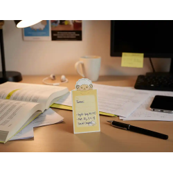 Bloc notas adhesivas imaginovo letter con mensaje trasero cabra 20 hojas 85x164 mm