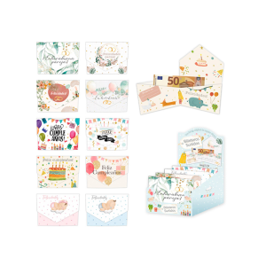 Billetero cierre surtido plata