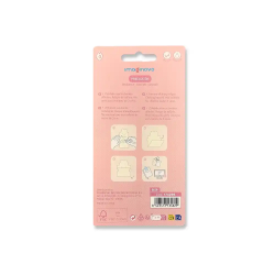 Bloc notas adhesivas imaginovo letter con mensaje trasero conejito azul 20 hojas 85x164 mm