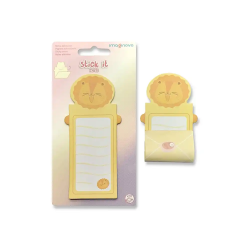 Bloc notas adhesivas imaginovo letter con mensaje trasero leon 20 hojas 85x164 mm