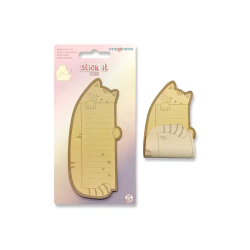Bloc notas adhesivas imaginovo letter con mensaje trasero gato 20 hojas 85x164 mm