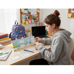 Notas adhesivas imaginovo stick it! notebook 20 notas adhesivas pirata tamaños surtidos brujula