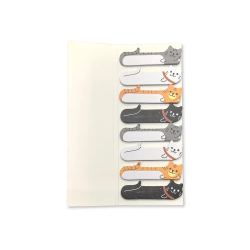 Bloc notas adhesivas imaginovo marcapaginas gato 120 hojas 8x15x48 mm