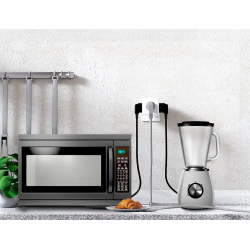 Regleta q-connect de cubo enchufe multiple power cube 6 en 1 directo pared 3 tomas de corriente+2 usb+1 usb c