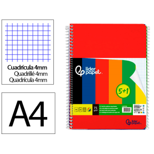 Cuaderno espiral liderpapel...
