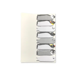 Bloc notas adhesivas imaginovo marcapaginas pingüin0 120 hojas 8x15x48 mm