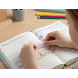 Bloc notas adhesivas imaginovo marcapaginas conejo 120 hojas 8x15x48 mm