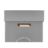Contenedor papelera reciclaje liderpapel carton reciclado para restos no reciclables 70 litros 450x350x650 mm gris