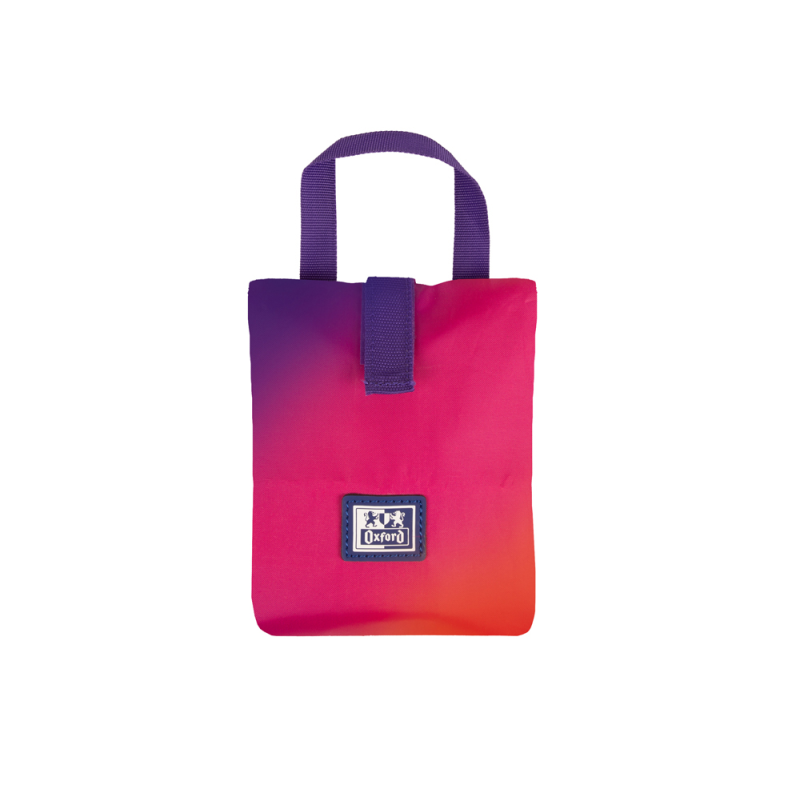 Bolso sandwich oxford bag sunset gradient con asa y cierre velcro 110x200 mm