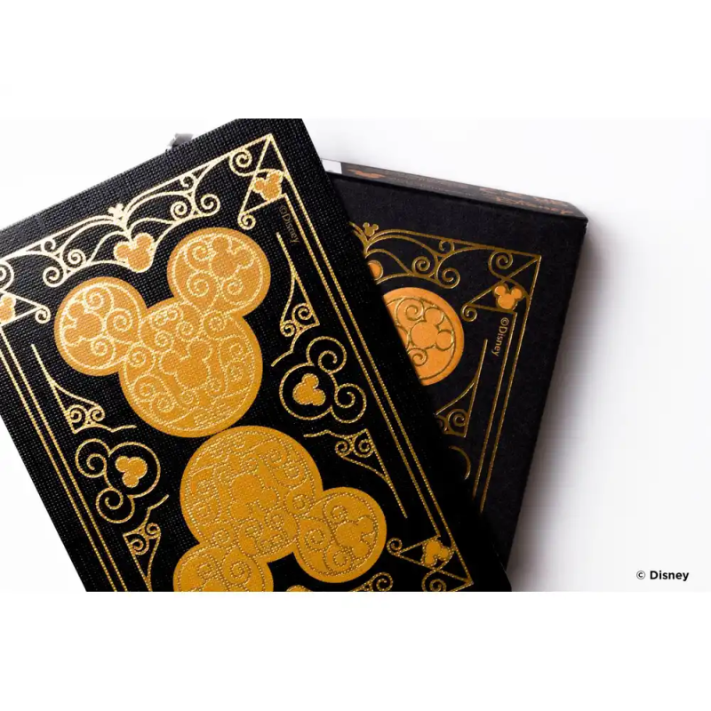 Baraja de cartas bicycle disney black and gold mickey