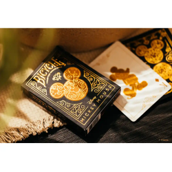 Baraja de cartas bicycle disney black and gold mickey