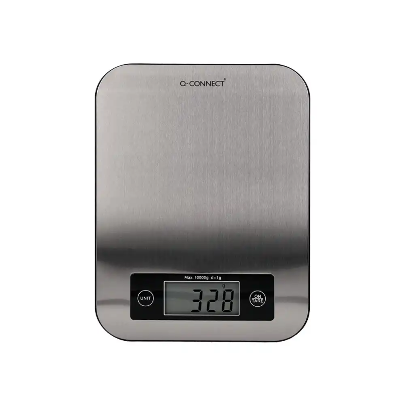 Bascula precision q-connect digital con pantalla lcd precision 1 gr capacidad de 5 gr a 10 kg 215x165x16mm