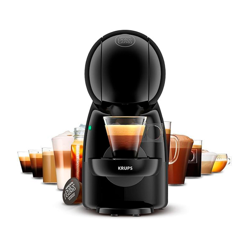Cafetera de capsulas krups nescafe dolce gusto piccolo xs 15 bares 1500w 0.8l negro