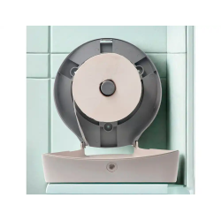 Dispensador papel higienico industrial buga fabricado en abs color blanco