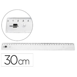 Regla liderpapel plastico...