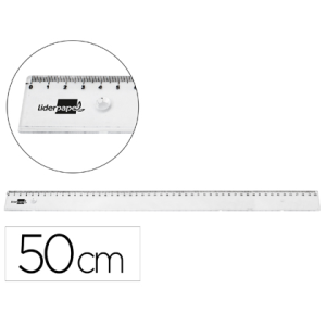Regla liderpapel plastico...