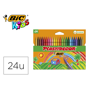 Lapices cera plastidecor...