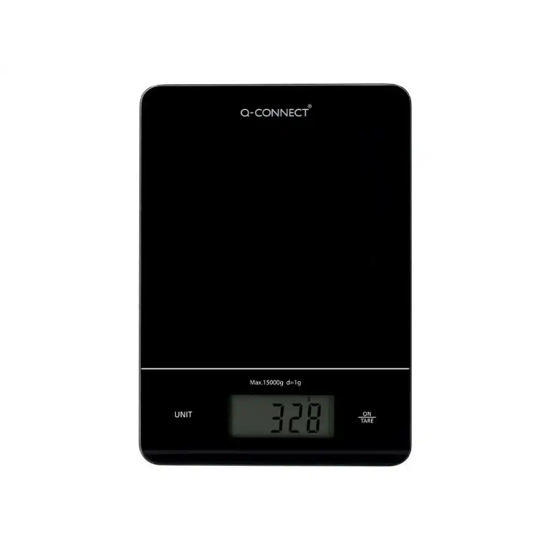 Bascula precision q-connect digital con pantalla lcd precision 1 gr capacidad de 5 gr a 15 kg 240x170x17,5mm