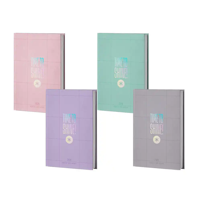 Agenda encuadernada antartik 2026 time to shine expositor de 8 unidades surtidas