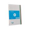 Recambio antartik a4 80 hojas 90gr cuadro 5 mm 4 taladros bandas de 5 colores pasteles