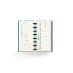 Planificador carchivo ingeniox my week check list my week semanal turquesa 105x210 mm