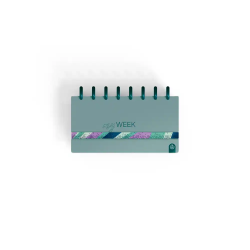 Planificador carchivo ingeniox my week check list my week semanal turquesa 105x210 mm