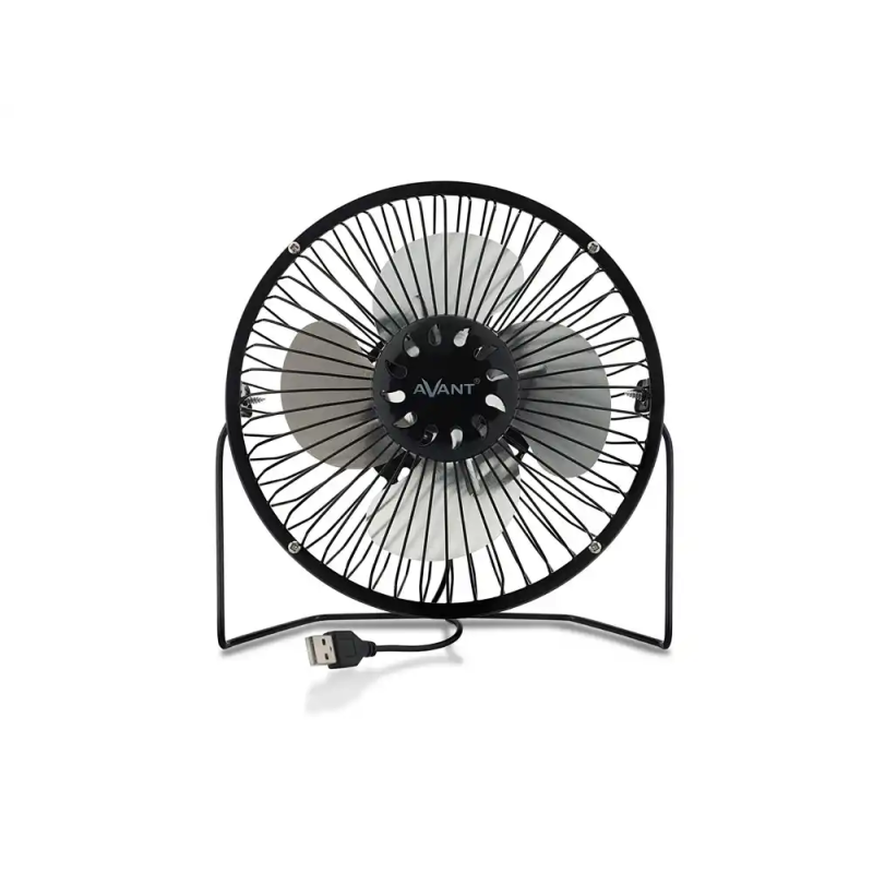 Ventilador sobremesa avant 3w diametro 150 mm alimentacion usb longitud cable 1 mt color negro