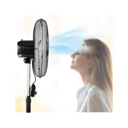 Ventilador de pie avant 3 velocidades cabezal reclinable oscilante 120 diametro 450 mm color negro