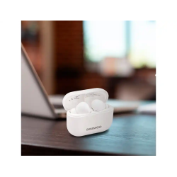 Auricular daewoo tws bluetooth 5.3 usb tipo-c con estuche de carga 500mah color blanco
