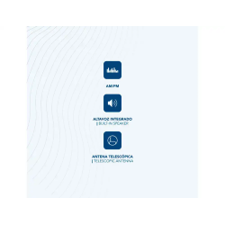 Radio portatil daewoo am/fm antena telescopica auriculares incluidos jack 3.5 mm color negro