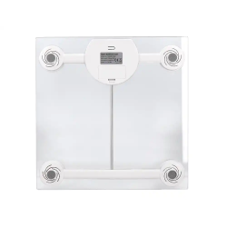 Bascula baño q-connect digital con pantalla lcd precision 100 gr capacidad de 5 kg a 180 kg 300x300x22mm